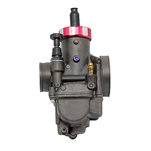 Ersatzteil für Vergaser Super Performance Grey Color Racing Vergaser PE28 PE30 28 30mm Fit Motorrad Moped Scooter Dirt Bike(PE28 red) von CHUIXISH