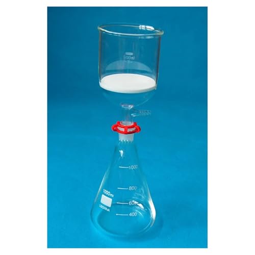 Laborglas-Saugset 500 ml Trichter & 1000 ml Erlenmeyerkolben von CHUIXISH