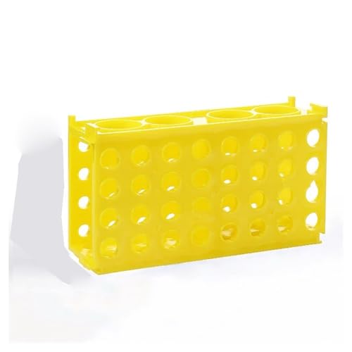 Röhrchenständerhalter 10/15/50 ml Zentrifugenröhrchenständer Labor-Kunststoffröhrchenhalter Ständerhalterung(Yellow-1Piece) von CHUIXISH