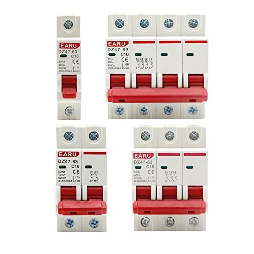 DZ47 1-4P 3A-63A 400V C Typ Mini Circuit Breaker MCB Kurzschlussschutzschalter 35mm Din-Schienenmontage Schaltleistung 6KA(20A,3P) von CHULKJFX