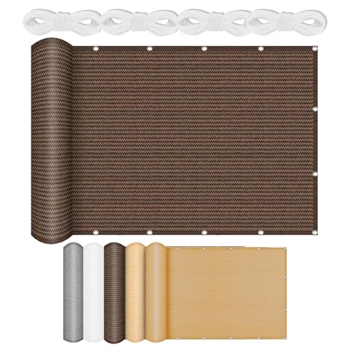 Sonnensegel Balkon 160 x 230 cm Rechteckig Atmungsaktiv 98% UV Schutz Schattenspender Schattensegel Vielen Größen mit Spannseilen für Garten Terrasse, braun Sonnensegel Balkon 160 x 230 cm Rechteckig Atmungsaktiv 98% UV Schutz Schattenspender Schattensegel Vielen Größen mit Spannseilen für Garten Terrasse, braun von CHUNRONG