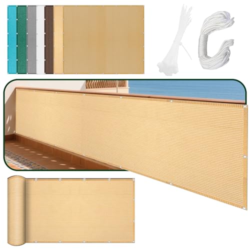 Sonnensegel Rechteckig Atmungsaktiv 540 x 760 cm Rechteckig Atmungsaktiv Sonnenschutz Windschutz Sunsail mit Ösen Und Befestigungsseile für Garten Balkon, Creme Farben Sonnensegel Rechteckig Atmungsaktiv 540 x 760 cm Rechteckig Atmungsaktiv Sonnenschutz Windschutz Sunsail mit Ösen Und Befestigungsseile für Garten Balkon, Creme Farben von CHUNRONG