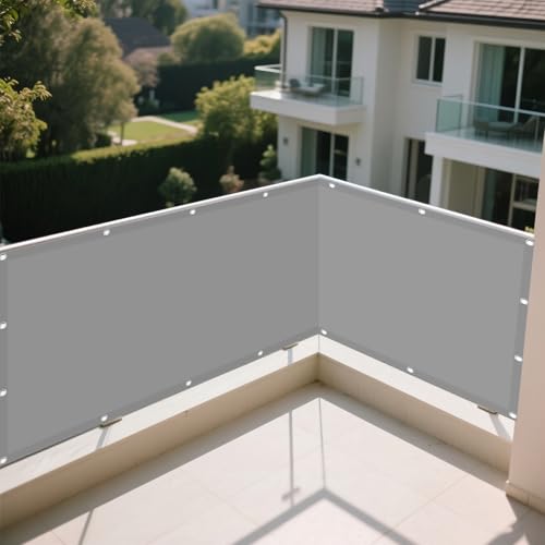 Sonnensegel Wasserdicht Nach Maß 104 x 325 cm Rechteckig Wasserdicht Sonnenschutz Windschutz Regenschutz Überdachung mit Ösen Und Befestigungsseile für Balkon Garten, Hellgrau Sonnensegel Wasserdicht Nach Maß 104 x 325 cm Rechteckig Wasserdicht Sonnenschutz Windschutz Regenschutz Überdachung mit Ösen Und Befestigungsseile für Balkon Garten, Hellgrau von CHUNRONG