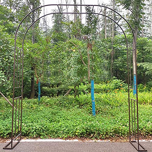 Rosenbogen,Gartenbogen Metall,Rankhilfe und Torbogen als Kletterhilfe Kletterrosen stabiles Rankgitter und Rosenspalier,für Garten Hinterhof Terrasse Feierdekoration,Bronze-W120cmxH240cm/47x94in von CHUNTIANMEI