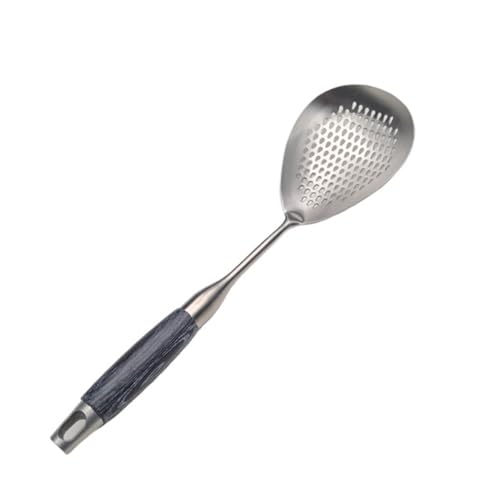 CHUNXVLI Schaumlöffel Küchensieb Kochen Werkzeuge Sieb Haken Küche Langen Griff Rostfrei Pasta Korb Sieb Zum Kochen Frittieren(B-201,38cm) von CHUNXVLI