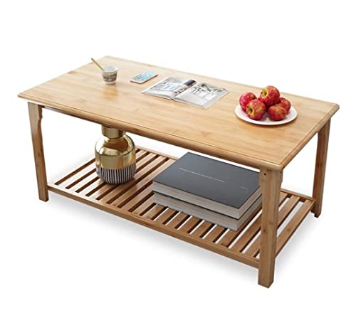 CHUNXVLI Teetisch, Wohnzimmertisch, modern, kreativ, dicker Bambus-Couchtisch, multifunktionale Aufbewahrung, Teetisch, Wohnzimmer, Sofa, Beistelltisch, Heim-Beistelltisch für Heimbüro-Möbel von CHUNXVLI