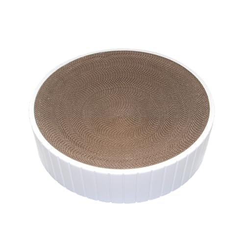 Kratzbrett für Katzen Karton Lounge Bett Katzenkratzbrett Multifunktionales Wellpapier Katzenkratzbecken Katzenkratzer für Innen von CHUNXVLI