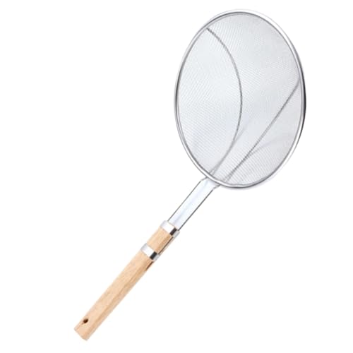 Schaumlöffel Küchensieb Fettsieb Mit Feinem Netz For Fett-Soßen-Schaum-Küchen-Kochwerkzeug Zum Kochen Frittieren(35cm) von CHUNXVLI