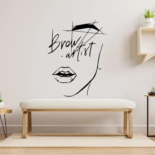 Augenbrauen-Künstler-Logo Wandtattoo Beauty Spa Salon Kunst Mode weibliches Gesicht Spa Center Wanddekoration abnehmbar Augenbrauen-Künstler-Logo Wandtattoo Beauty Spa Salon Kunst Mode weibliches Gesicht Spa Center Wanddekoration abnehmbar von CHUNYAGOK