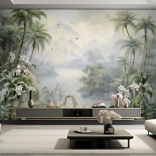 CHUNYAGOK 3D-Wandbild Papier Naturlandschaft tropischen Wald Pflanze Tapeten für Wohnzimmer Schlafzimmer Wanddekoration von CHUNYAGOK