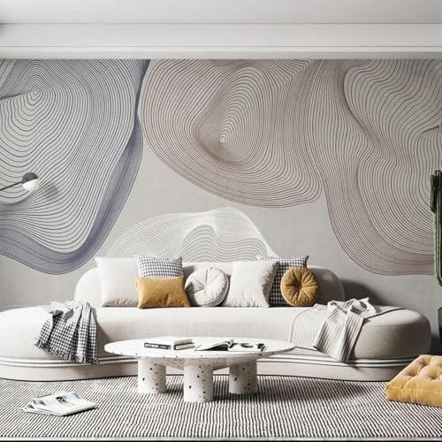 CHUNYAGOK 3d foto tapete moderne minimalismus abstrakte linien wandbild schlafzimmer tapeten wohnzimmer dekoration von CHUNYAGOK