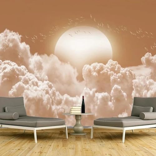 CHUNYAGOK Home Innendekoration Tapeten Wandbild Ölgemälde moderne weiße Wolke Sonnenaufgang geeignet für Wohnzimmer Schlafzimmer von CHUNYAGOK