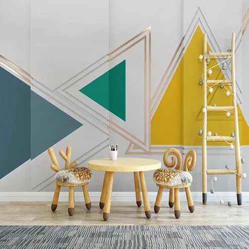 CHUNYAGOK Moderne 3D-stereoskopische Wandbild einfache geometrische Dreiecksform Tapete Wohnzimmer Schlafzimmer Design von CHUNYAGOK