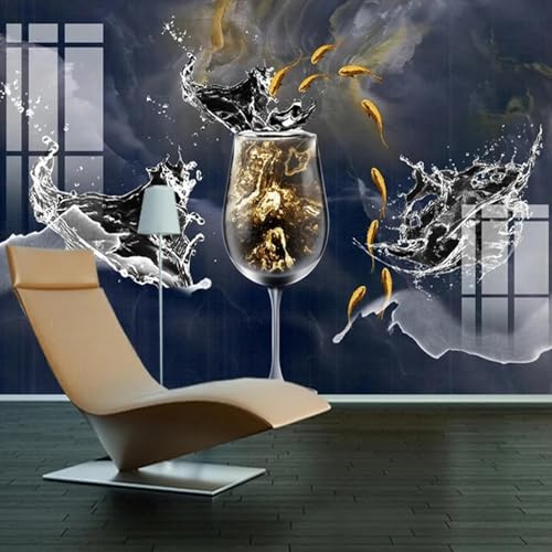 Tapete Rotweinglas Tasse Fischmuster abstraktes Fototapete geeignet für Schlafzimmer Wohnzimmer Wanddekoration Malerei Tapete Rotweinglas Tasse Fischmuster abstraktes Fototapete geeignet für Schlafzimmer Wohnzimmer Wanddekoration Malerei von CHUNYAGOK