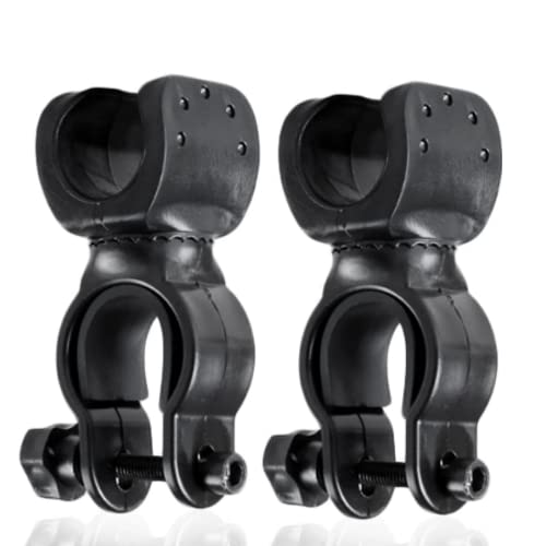 2 Stück Gehstockhalter CHUNZHILAI Krücken Stick Halterung Krückenhalter Gehstock Halter für Antrieb Rollator Rollator Rollstuhl (schwarz) von CHUNZHILAI