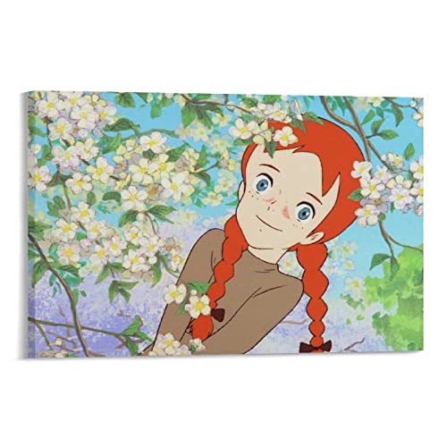 Anne of Green Gables Poster Japan Anime Malerei auf Leinwand Wandkunst Poster Scrollbild Druck Wände Dekor Home Poster 30 x 45 cm von CHUXU