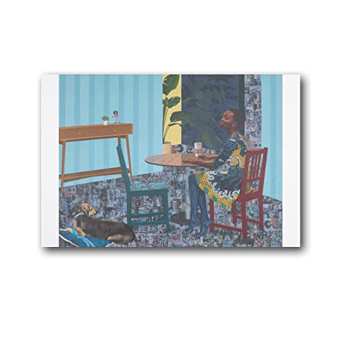 Njideka Akunyili Crosby Künstler-Poster, Malerei, Wandkunst, Bild, Poster, Leinwanddruck, Poster, Kunstwerke, Raumdekoration, 40 x 60 cm von CHUXU
