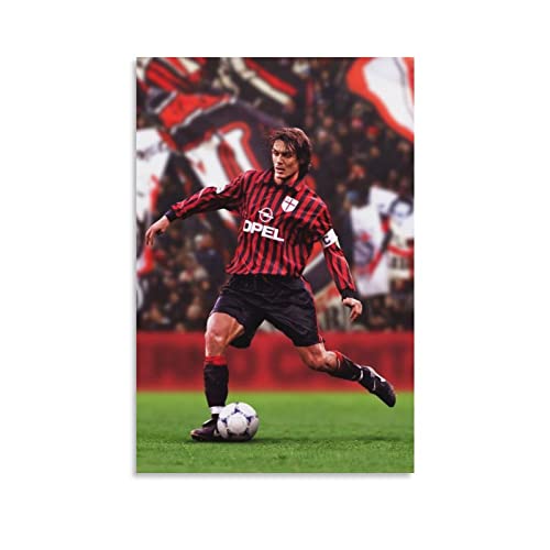 Paolo Maldini Fußballer-Poster, Wandkunst, Malerei, Poster, Leinwanddruck, Poster, Kunstwerke, Raumdekoration, 20 x 30 cm von CHUXU
