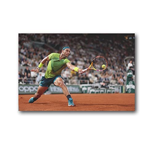 Rafael Nadal Tennis Poster Spanische Wandkunst Poster Drucke Heimdekoration Bild Leinwand Malerei Poster 30 x 45 cm von CHUXU
