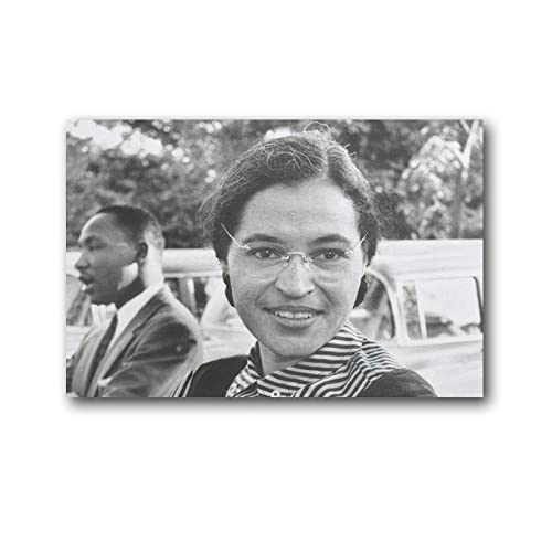 Rosa Louise McCauley Parks Poster, Wandkunst, Poster, Schriftrolle auf Leinwand, Gemälde, Bild, Wohnzimmerdekoration, Zuhause, 50 x 75 cm von CHUXU