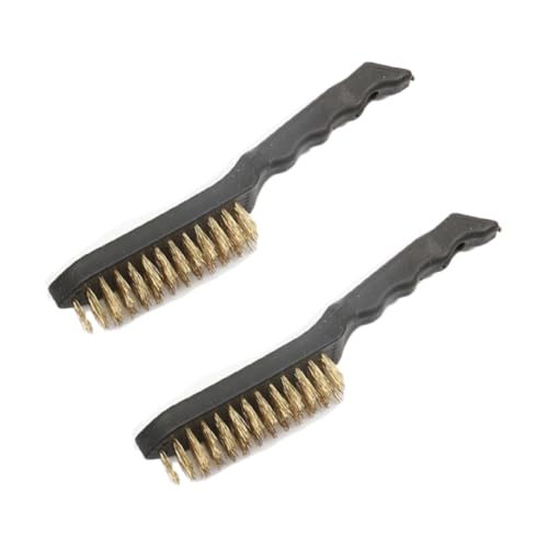 Bürsten 2 Stück 255mm lang drahtbürste reinigungsbürste metallbürste metall rostentferner Mit Kunststoffgriff Rostentfernungsbürste Zum Entfernen Von Rost Sägemehl Staub SchweißSchlacke von CHUYIX