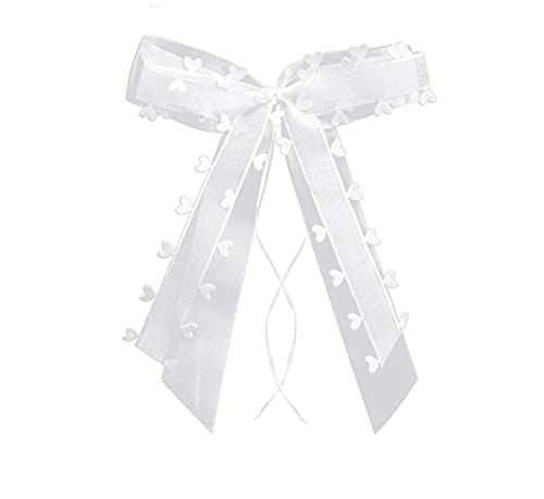 CHUYIX 30Pcs Weiß Gold Autoschleifen Hochzeit Deko Schleifen mit Goldenen Herzen Satinband Autoschleifen Hochzeit Autoschmuck Für Hochzeitsdeko Hochzeit Weihnachtsschleifen Hochzeitsdeko von CHUYIX