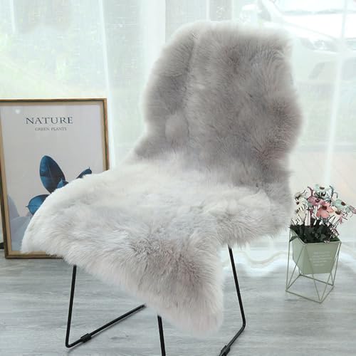 CHUYIX Faux Lammfell Schaffell Teppich 60 * 100cm Longhair Flauschiger Teppich Wohnzimmer Deko Wohnzimmer Nachahmung Wolle Sofa Matte Kunstfell Dekofell Kunstfell Lammfellimitat Teppich flauschig CHUYIX Faux Lammfell Schaffell Teppich 60 * 100cm Longhair Flauschiger Teppich Wohnzimmer Deko Wohnzimmer Nachahmung Wolle Sofa Matte Kunstfell Dekofell Kunstfell Lammfellimitat Teppich flauschig von CHUYIX