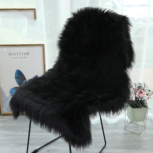 CHUYIX Faux Lammfell Schaffell Teppich 60 * 90cm - Longhair Flauschiger Wohnzimmer Deko, Nachahmung Wolle Sofa Matte, Kunstfell Dekofell Lammfellimitat CHUYIX Faux Lammfell Schaffell Teppich 60 * 90cm - Longhair Flauschiger Wohnzimmer Deko, Nachahmung Wolle Sofa Matte, Kunstfell Dekofell Lammfellimitat von CHUYIX