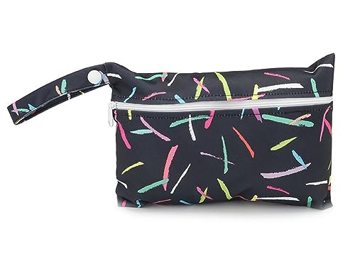 CHUYIX Stoffwindeln Nasstaschen 1Pcs Mini Windeltaschen Wickeltasche Nasstaschen Nasse und Trocken Wickeltasche Wetbag mit Reißverschluss Wiederverwendbare für Kindergarten Baby Reisen Unterwegs von CHUYIX