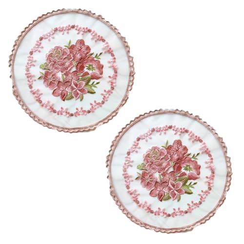 Runde tischmatte 2 Stück 28cm decorasian platzdeckchen vase pods bestickte blumen platzsets untersetzer teller rutschfest Coaster Abwaschbar Hitzebeständig für den Heimgebrauch Küche Dekoration Runde tischmatte 2 Stück 28cm decorasian platzdeckchen vase pods bestickte blumen platzsets untersetzer teller rutschfest Coaster Abwaschbar Hitzebeständig für den Heimgebrauch Küche Dekoration von CHUYIX