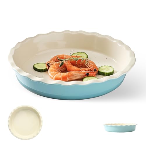 CHXAOM Quicheform Keramik Quicheform Mehrfach Verwendbare Tarteform 25.5cm,Fassungsvermögen 1200ml Mikrowellengeeignet Geeignet für Kuchen,Puddingkuchen und Pizza CHXAOM Quicheform Keramik Quicheform Mehrfach Verwendbare Tarteform 25.5cm,Fassungsvermögen 1200ml Mikrowellengeeignet Geeignet für Kuchen,Puddingkuchen und Pizza von CHXAOM