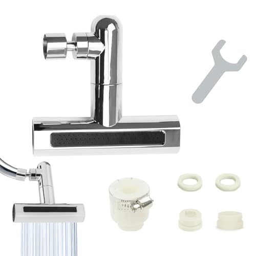 Wasserhahn Aufsatz Schwenkbar 360° mit ABS & Messing Material und Verchromter Oberfläche für Langlebigkeit Ideal für Küchenarmatur & Badezimmer Perfekt für Familien und Hausbesitzer Wasserhahn Aufsatz Schwenkbar 360° mit ABS & Messing Material und Verchromter Oberfläche für Langlebigkeit Ideal für Küchenarmatur & Badezimmer Perfekt für Familien und Hausbesitzer von CHXAOM