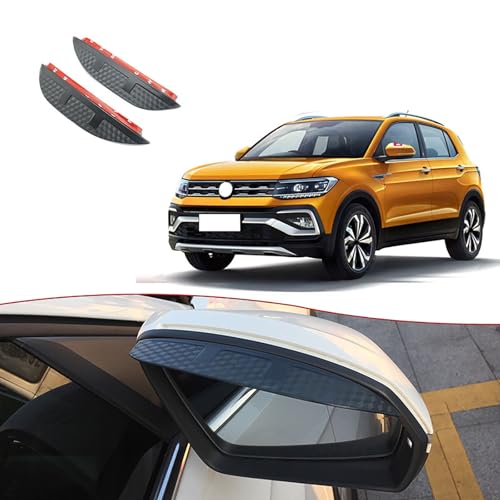 CHYPAAK 2 Stück für Volkswagen VW T-Cross 2018+, Auto-Rückspiegel, Regen-Augenbrauenschutz, Auto-Rückspiegel, seitlicher Schnee, Sonnenblende, Regenschutz CHYPAAK 2 Stück für Volkswagen VW T-Cross 2018+, Auto-Rückspiegel, Regen-Augenbrauenschutz, Auto-Rückspiegel, seitlicher Schnee, Sonnenblende, Regenschutz von CHYPAAK