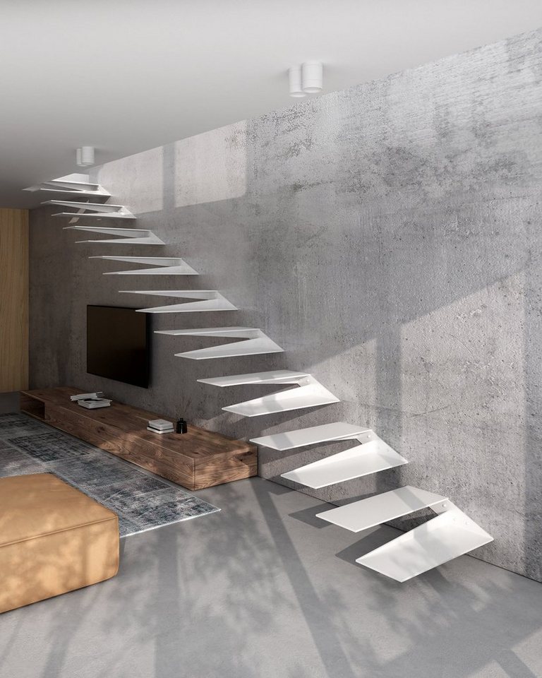 CHYRKA Treppenstufe Schwebetreppe Kragarmtreppe Stahltreppe 2in1 Treppenrahmen ST01 Rechts CHYRKA Treppenstufe Schwebetreppe Kragarmtreppe Stahltreppe 2in1 Treppenrahmen ST01 Rechts von CHYRKA