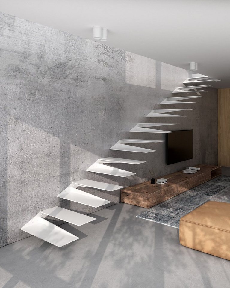 CHYRKA Treppenstufe Schwebetreppe Kragarmtreppe Stahltreppe 2in1 Treppenrahmen STL01 Links CHYRKA Treppenstufe Schwebetreppe Kragarmtreppe Stahltreppe 2in1 Treppenrahmen STL01 Links von CHYRKA