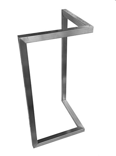 CHYRKA V-Tischkufe Edelstahl 201 30x30 Tischgestell Rahmentisch Kufengestell Tischuntergestell MTV (720x700 mm - 1 Stück) von CHYRKA