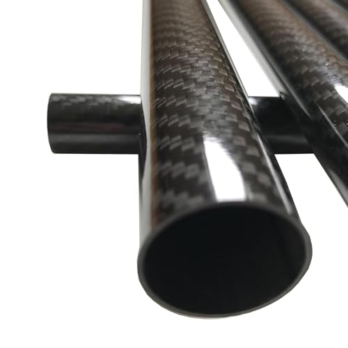 Carbohnfaserrohre Kohlefaserschläuche, Hohles Kohlefaser-Rundrohr für Robotik/Drohnen/Angelruten, Anpassbare Pultruded Carbon Fiber Rods für 3D-Drucker(10x6x1000MM) von CHZDPP