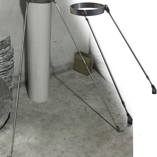 Dachhalterung für Schornstein Winddichte Edelstahlhalter für Schornstein, Wetterbeständige Herd Rohr Stabilisieren Unterstützung, mit Installationsschrauben(Dia 10" (250mm)) von CHZDPP