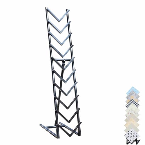Marmor-, Fliesenregale Hölzerne Teller Display Ständer für 6 8 10 12-Zoll-Muster, Hochbelastbar Stehend Bodenfliese Display-Ständer, Kommerziell Werbetafel Ständer Rahmen für Platz sparen ( Size : Sin von CHZDPP