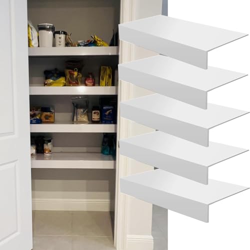 Regalauflage für Gitterregale 3pcs / 5pcs Drahtregalabdeckung für Speisekammer, Weißer Schrank Rack Liner für verbessert Aasthetic, Einsatzbereite Regalbeckungen für Badezimmer & Küche Organisation(5p von CHZDPP