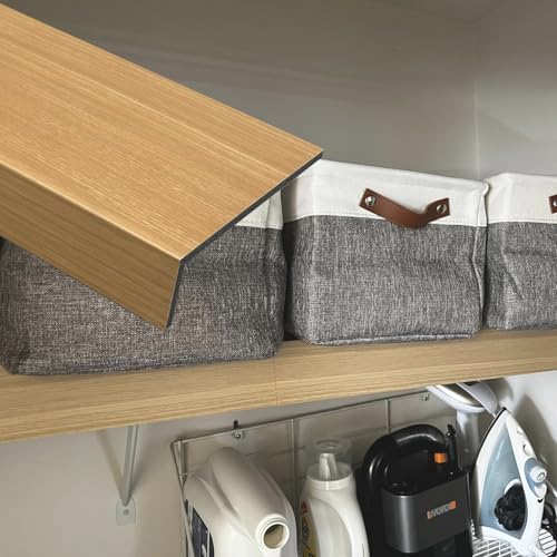 Regalauflage für Gitterregale 5 Stück Draht Regal Liner, Einsatzbereite Faux Holz Regal Toppers für Pantry Badezimmer, Lange Lebensdauer PVC Drahtregal Abdeckungen, um zu verhindern, dass fallen(49x9x Regalauflage für Gitterregale 5 Stück Draht Regal Liner, Einsatzbereite Faux Holz Regal Toppers für Pantry Badezimmer, Lange Lebensdauer PVC Drahtregal Abdeckungen, um zu verhindern, dass fallen(49x9x von CHZDPP