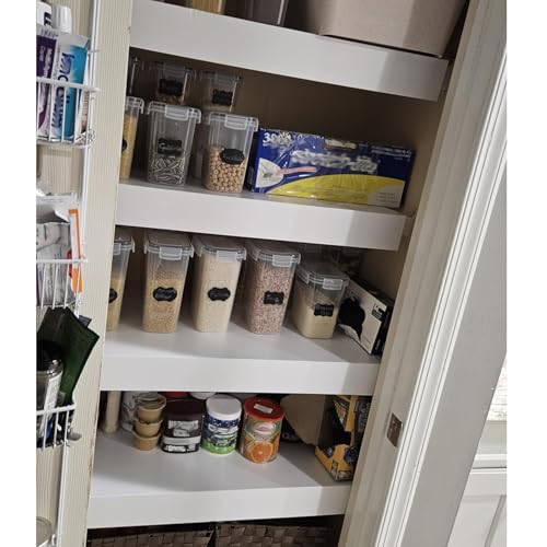 Regalauflage für Gitterregale Packung von 4 Pantry Regal Abdeckung mit Imitation Holz Korn Muster, Einfach zu schneiden PVC Draht Rack Liner für Schrank/Küche, Wireshelf Abdeckungen für verbessert Ä von CHZDPP