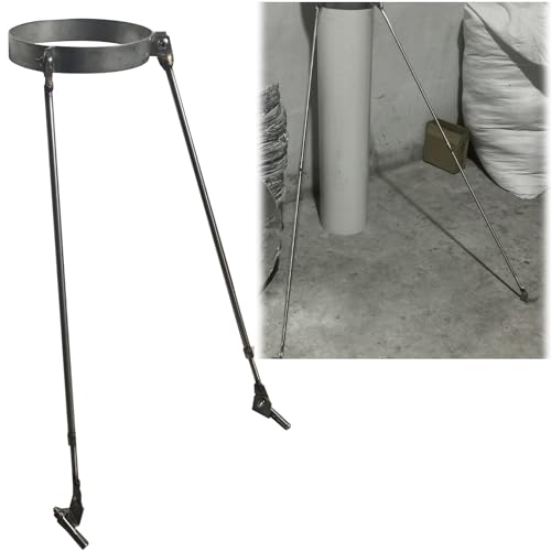 Schornsteinrohrhalterung Kaminrohrhalterung für Dach/Wand/Boden, Stabile Rohrhalterung für Windschutz, Edelstahlmaterial & hochtemperaturbeständig(Dia 130mm (5.1in)) von CHZDPP