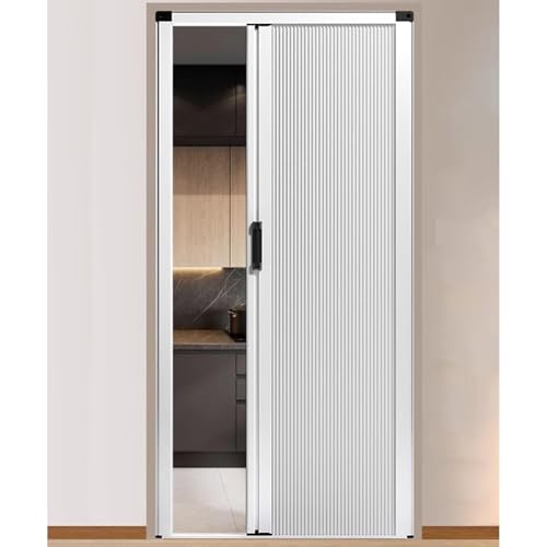 Teleskop-Falttüren Faltbare Schranktüren für den Haushalt, Verdunkelungs-Raumteiler für mehr Privatsphäre, Anpassbare Schiebetür für Abstellraum/Keller/Flur(100x210cm/39x83in) von CHZDPP