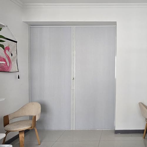 Falttüren Innentüren Raumteiler-Falttür, 190 200 210 Cm Hoch, Ziehharmonika-Falttüren/Innentür Ohne Bohren Mit Wabenplatte, Für Schrank, Büro, Wohnzimmer(190X185CM(74.8X72.8IN)) von CHZFFD