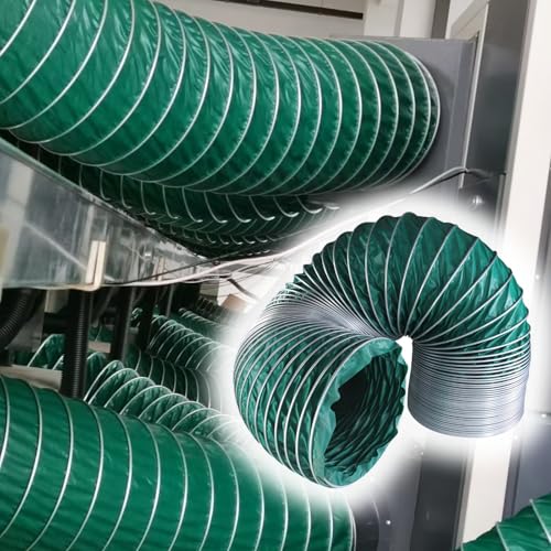 Abluftschlauch Lüftungsschlauch 1 3 5 7 M Langer Ansaugrohrschlauch, Industrieller Flexibler Kanalschlauch Ventilator-/Gebläse-/Luftsysteme, Faltbare Abluftkanäle(3ft/1m,8 2/3in/220mm) von CHZFMD