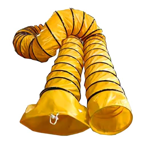 Abluftschlauch Lüftungsschlauch Faltbarer, Flexibler Kanalschlauch, Abluftkanäle Badezimmer/Tunnel Gebläseventilatoren, Industrielle Luftkanäle Verstellbares Seil(L 3m/9.8ft,ID 150mm/6in) von CHZFMD