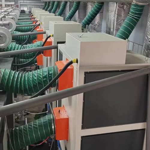 Abluftschlauch Lüftungsschlauch Industrielle Luftkanäle, Hochleistungs-Gebläsekanalschläuche Küchen/Tunnel Abluftventilatoren, Einziehbarer Flexibler Kanalschlauch(3ft/1m,ID 14 1/6in/360mm) von CHZFMD