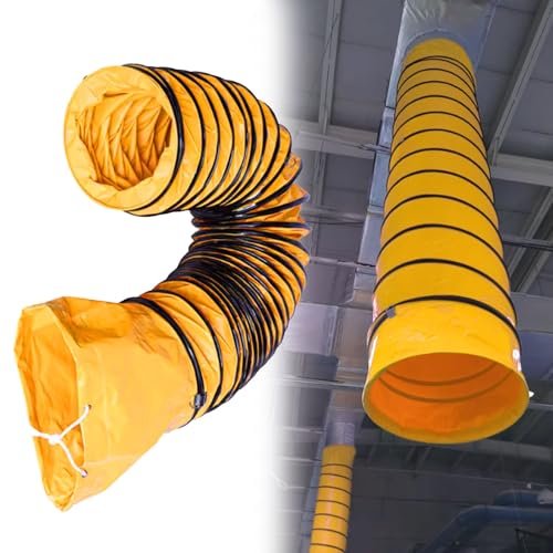 Abluftschlauch Lüftungsschlauch Tragbarer Gebläsekanal, Durchmesser 150 300 400 600 800 1000 Mm, Flexibler Industrieschlauch, Luftzirkulationsschlauch, Kommerzieller(L 16ft/5m,ID 28in/700mm) von CHZFMD