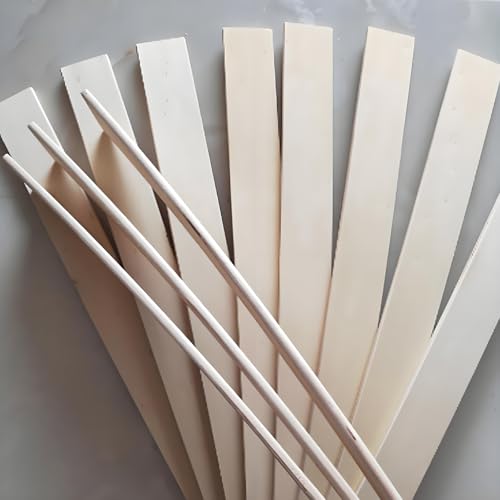 CHZIMADE 10er Federholzleisten Ersatzteile Ersatzlatten Federholzleisten Ersatzleisten 680x53x10mm von CHZIMADE